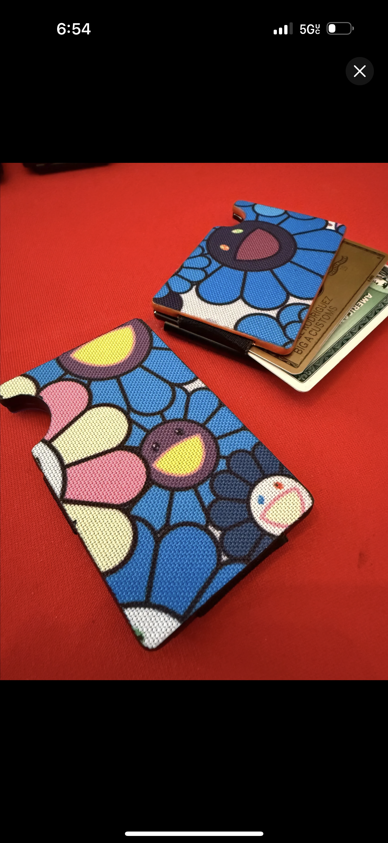 Custom murakami card holder